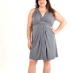 Grey multi-convertible wrap dress