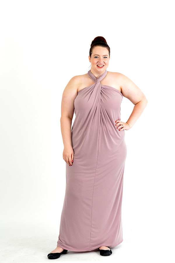 Taupe - Multi-Convertible Wrap Dress - Love U Designs - Shop Now