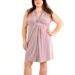 Taupe multi-convertible wrap dress