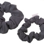 grey scrunchies